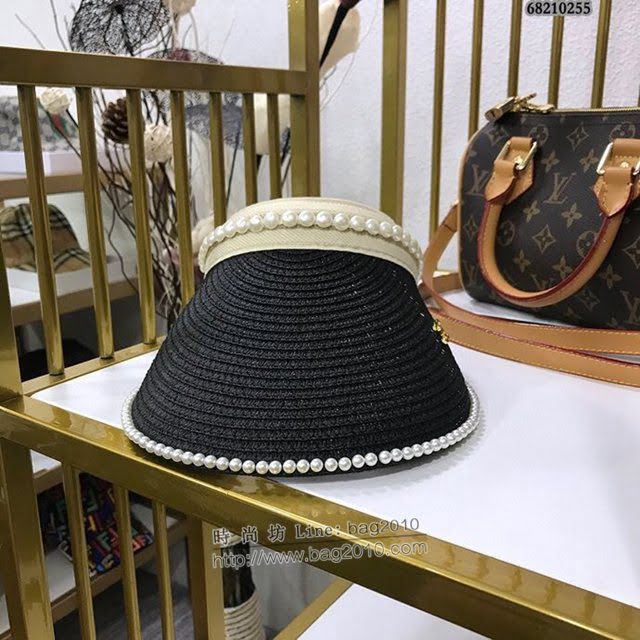 Chanel女士帽子 香奈兒春夏系列空頂編織草帽 Chanel遮陽帽  mm1020